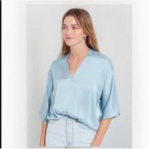 The Reset Sky Blue Blouse
